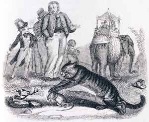 De rat en de olifant - Fabels van La Fontaine door Grandville