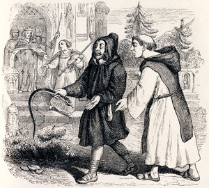 De herder en de koning (Le berger et le roi) - Fabels van La Fontaine door Grandville