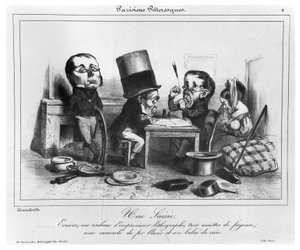 Een inbeslagname, ca. 1840 door Grandville