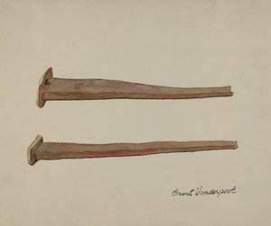 Handgesmede spijkers door Grant Vanderpool