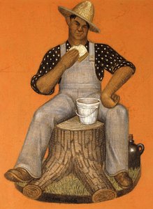 Gehuurde man door Grant Wood
