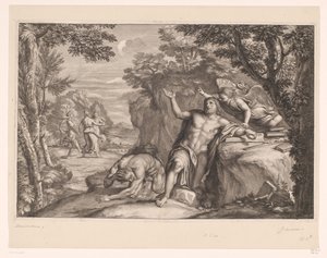 Verzoeking van Hieronymus in de woestijn