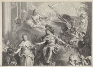 Allegorie op de macht van Lodewijk XIV