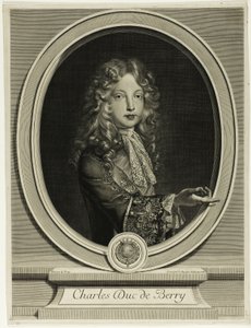 Charles Duc de Berry door Gérard Edelinck