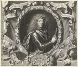 Portret van Antoine-Armand de Fradet de Saint-Aoust door Gérard Edelinck