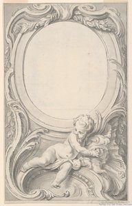 Ontwerp voor omlijsting van het portret van Francis Russell, tweede graaf van Bedford door Gravelot