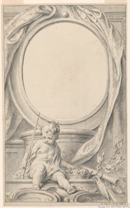 Ontwerp voor Lijst Rondom het Portret van William Russell, Eerste Hertog van Bedford door Gravelot