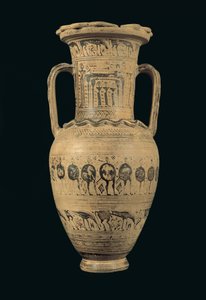 Attische amfoor, Late Geometrische II B Periode (720-700 v.Chr.)
