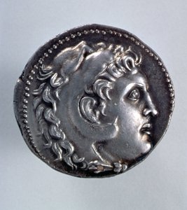 Alexander de Grote Tetradrachm met het hoofd van Herakles met een leeuwenhuid