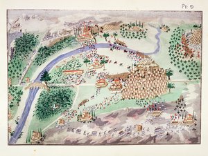 Slag om de Citadel bij Arta, plaat 9 uit Beeldende Geschiedenis van de Griekse Onafhankelijkheidsoorlog door Generaal Makryjannis