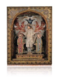 Christus op een Sokkel van Bergkristal, geflankeerd door Keizer Romanos II en Keizerin Eudoxia
