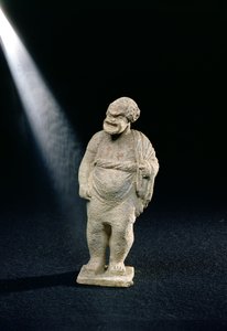 Statuet van een komische acteur, uit Tanagra, Boeotië