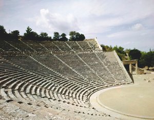 Uitzicht op het theater, ca. 360 v.Chr.