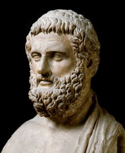 Buste van Solon (marmeren beeldhouwwerk) door Greek or Roman