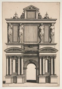 Ontwerp voor een Boog met Vier Term Figuren door Gregoire Huret