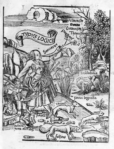 Vrije Kunsten: Logica - in “Margarita Philosophica” door Gregor Reisch (1467-1525). Bale