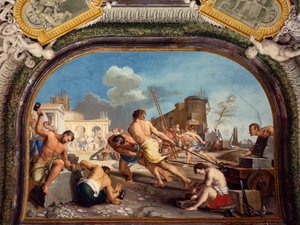 Stichting van Pesaro (detail) door Gregorio Lazzarini