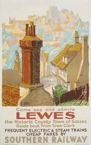 Lewes, poster ter promotie van Southern Railway