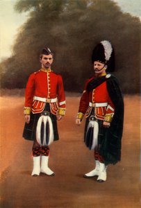 Soldaat en korporaal van de Gordon Highlanders, 1900