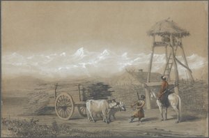 Het Kozakkenfort in de Kaukasus, 1846