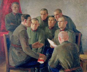 Politiek Gesprek door Grigory Grigorievich Ryazhsky