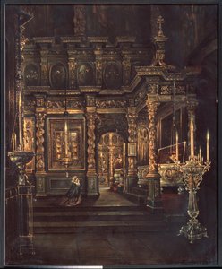 In de Kathedraal van de Ontslapenis van de Heilige Maagd in Rostov door Grigory Vasilievich Yurov