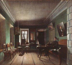 Interieur in het huis van de Bykovs