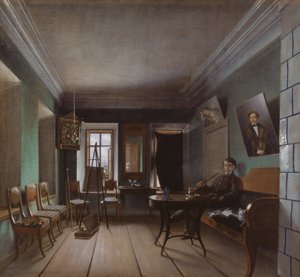 Interieur van Bykovs Huis, 1850s