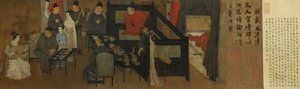 Nachtelijke revels van Han Xizai door Gu Hongzhong