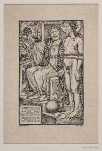 Christus voor Pilatus door Gudmund Hentze