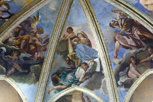 Fresco met de profeet Haggai of Aggeus