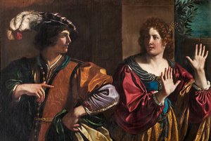 Amnon en Tamar door Guercino