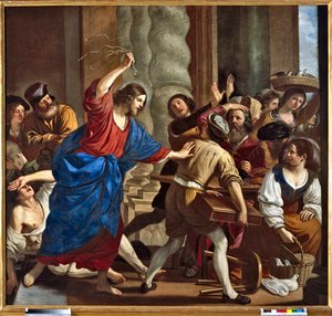 Christus verdrijft de geldwisselaars uit de tempel
