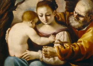 Heilige Familie door Guercino