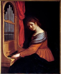 Sint Cecilia door Guercino