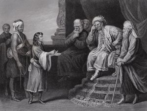 Jozef die de droom van de farao uitlegt door Guercino