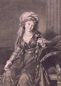 Portret van gravin Yekaterina Skavronskaya, geboren von Engelhardt door Guglielmo Morghen