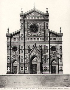 Ontwerp voor de gevel van Santa Maria del Fiore of Duomo in Florence