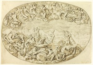 De val van de reuzen door Guglielmo della Porta