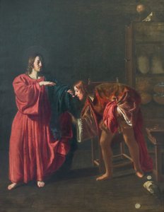 Roeping van Sint Matteüs door Guido Cagnacci