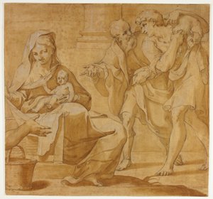 Aanbidding van de herders door Guido Reni