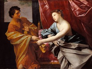 Jozef en Potifars vrouw door Guido Reni