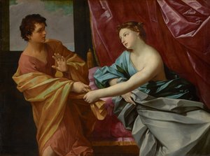 Jozef en de vrouw van Potifar door Guido Reni