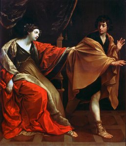 Jozef en de Vrouw van Potifar, ca. 1626 door Guido Reni