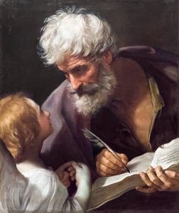Sint Mattheüs de Evangelist door Guido Reni