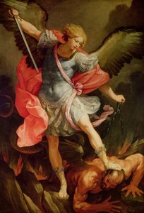 De aartsengel Michaël verslaat Satan