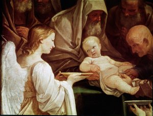 De besnijdenis (detail) door Guido Reni