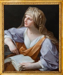 De Sibyl Schilderij door Guido Reni genaamd de Gids (1575-1642) Appartementen van Maria Brignole Sale De Ferrari, Hertogin van Galliera (1811-1888), het meubilair komt uit het Hotel Matignon, haar Parijse residentie. Palazzo Rosso, Genua door Guido Reni