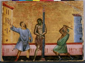 De Geseling van Christus door Guido da Siena