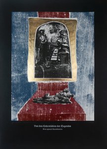 Over de leraren van de deugd, Aldus sprak Zarathoestra, 2023 (houtsnede en zeefdruk) door Guilherme Pontes